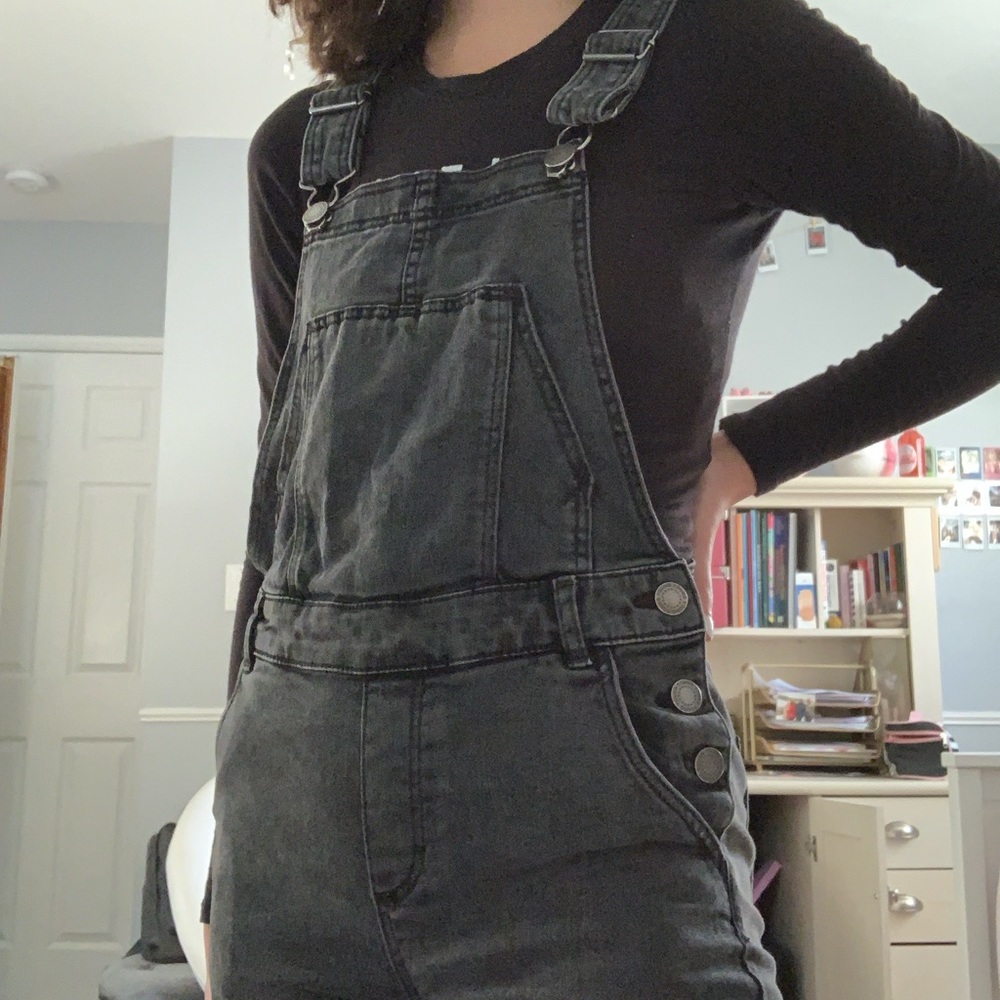 Black overalls